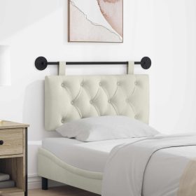    Fali Fejtámla Falra szerelhető Krém 90 x 55 x 7 cm Bársony