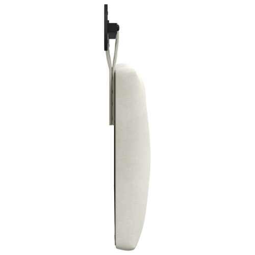  Fali Fejtámla Falra szerelhető Krém 90 x 55 x 7 cm Bársony