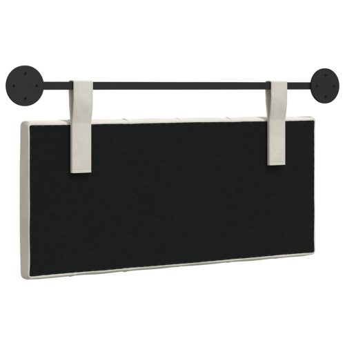  Fali Fejtámla Falra szerelhető Krém 90 x 55 x 7 cm Bársony