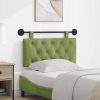  Fali Fejtámla Világos zöld 100 x 55 x 7 cm Bársony