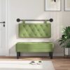  Fali Fejtámla Világos zöld 100 x 55 x 7 cm Bársony