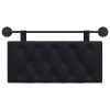  Fali Fejtámla Falra szerelhető Fekete 100 x 55 x 7 cm Bársony