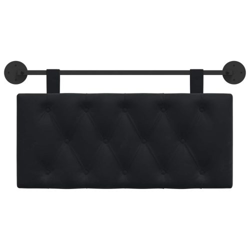  Fali Fejtámla Falra szerelhető Fekete 100 x 55 x 7 cm Bársony