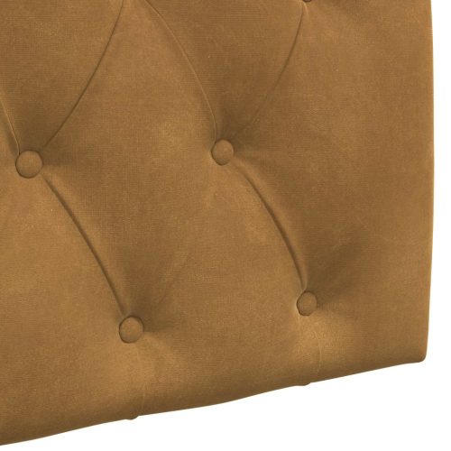  Fali Fejtámla Falra szerelhető Barna 100 x 55 x 7 cm Bársony