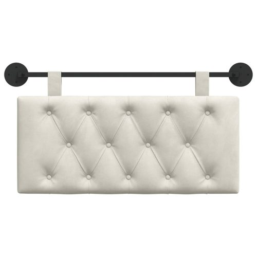  Fali Fejtámla Falra szerelhető Krém 100 x 55 x 7 cm Bársony