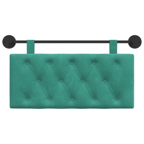  Fali Fejtámla Falra szerelhető Türkiz 100 x 55 x 7 cm Bársony