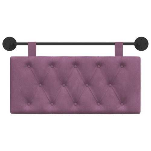  Fali Fejtámla Falra szerelhető Lila 100 x 55 x 7 cm Bársony