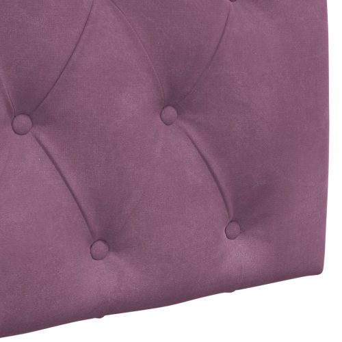  Fali Fejtámla Falra szerelhető Lila 100 x 55 x 7 cm Bársony