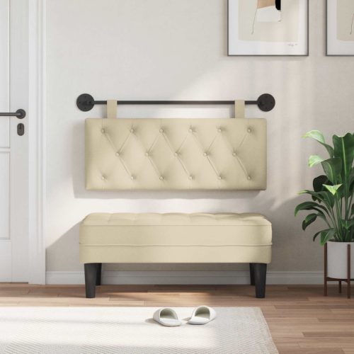  Fali Fejtámla Falra szerelhető Krém 110 x 55 x 7 cm szövet