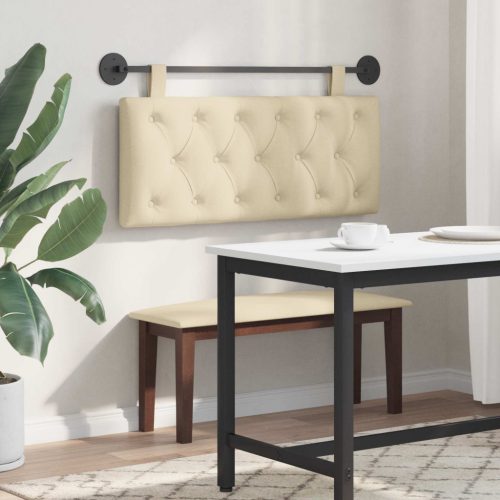  Fali Fejtámla Falra szerelhető Krém 110 x 55 x 7 cm szövet