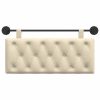  Fali Fejtámla Falra szerelhető Krém 110 x 55 x 7 cm szövet