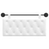  Fali Fejtámla Falra szerelhető Fehér 110 x 55 x 7 cm szövet