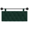  Fali Fejtámla Sötétzöld 110 x 55 x 7 cm Bársony
