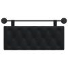  Fali Fejtámla Falra szerelhető Fekete 110 x 55 x 7 cm Bársony