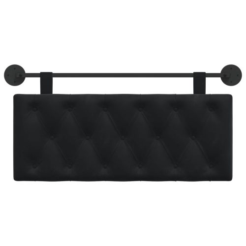  Fali Fejtámla Falra szerelhető Fekete 110 x 55 x 7 cm Bársony