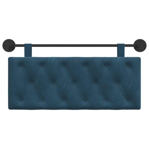  Fali Fejtámla Falra szerelhető Kék 110 x 55 x 7 cm Bársony