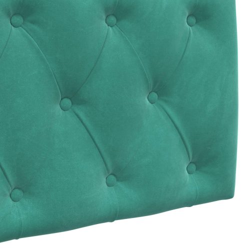  Fali Fejtámla Falra szerelhető Türkiz 110 x 55 x 7 cm Bársony