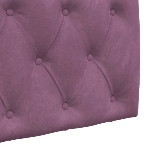  Fali Fejtámla Falra szerelhető Lila 110 x 55 x 7 cm Bársony