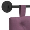  Fali Fejtámla Falra szerelhető Lila 110 x 55 x 7 cm Bársony