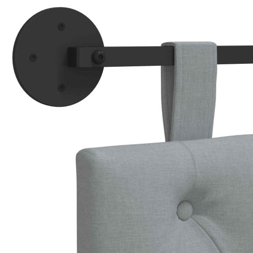  Fali Fejtámla Világosszürke 130 x 55 x 7 cm szövet