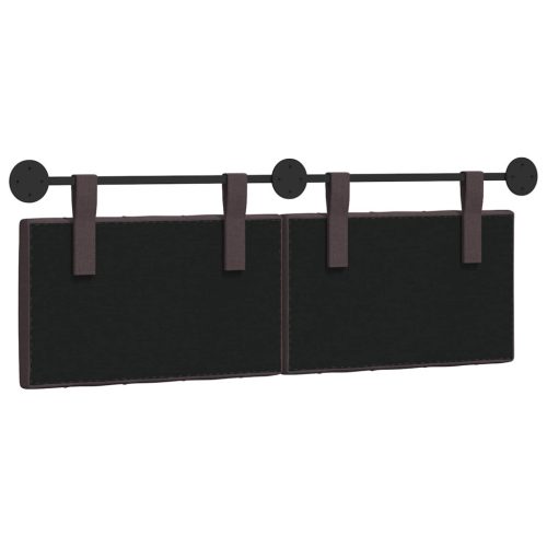  Fali Fejtámla Sötét Barna 130 x 55 x 7 cm szövet