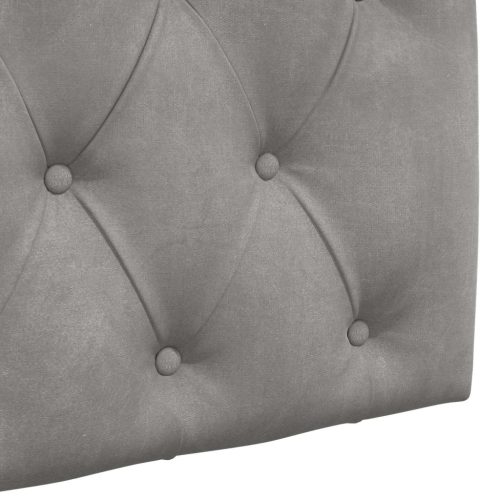  Fali Fejtámla Világosszürke 130 x 55 x 7 cm Bársony