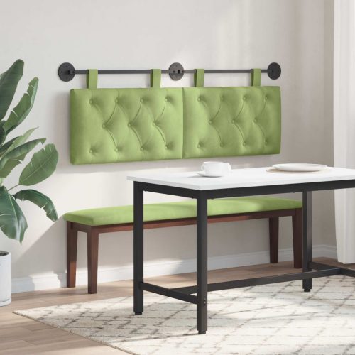  Fali Fejtámla Világos zöld 130 x 55 x 7 cm Bársony