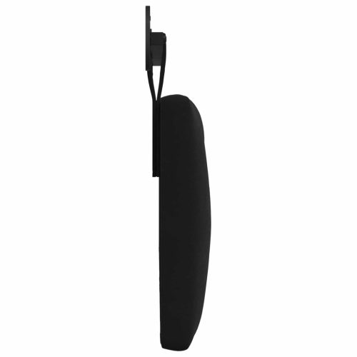  Fali Fejtámla Falra szerelhető Fekete 130 x 55 x 7 cm Bársony