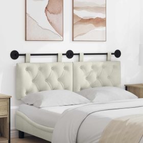    Fali Fejtámla Falra szerelhető Krém 130 x 55 x 7 cm Bársony