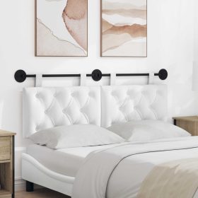    Fali Fejtámla Falra szerelhető Fehér 150 x 55 x 7 cm szövet