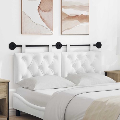  Fali Fejtámla Falra szerelhető Fehér 150 x 55 x 7 cm szövet