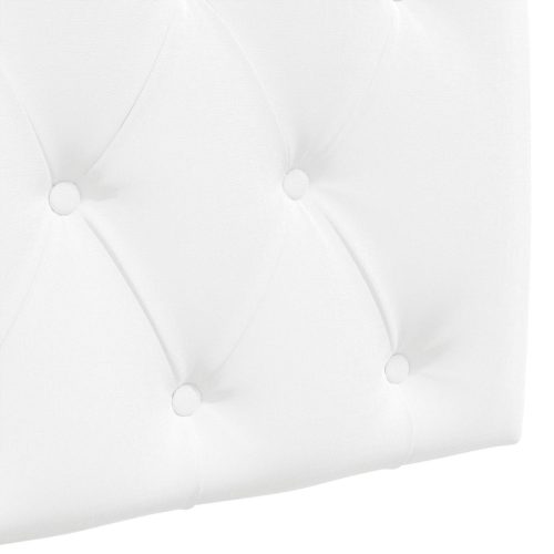  Fali Fejtámla Falra szerelhető Fehér 150 x 55 x 7 cm szövet