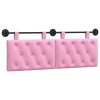  Fali Fejtámla Falra szerelhető Rózsaszín 150 x 55 x 7 cm szövet