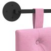  Fali Fejtámla Falra szerelhető Rózsaszín 150 x 55 x 7 cm szövet