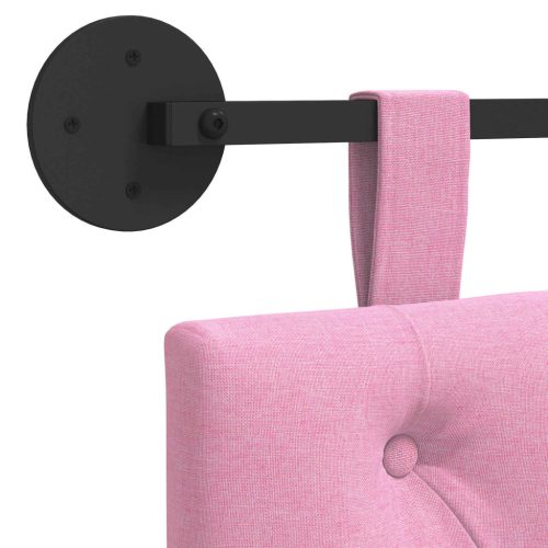  Fali Fejtámla Falra szerelhető Rózsaszín 150 x 55 x 7 cm szövet