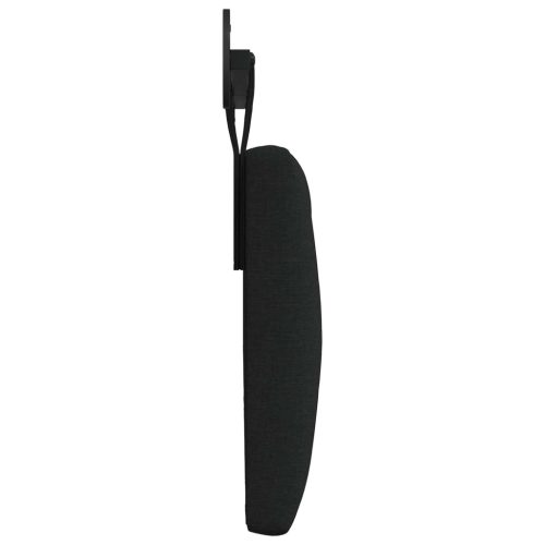  Fali Fejtámla Falra szerelhető Fekete 170 x 55 x 7 cm szövet