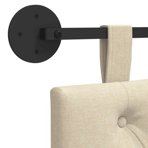  Fali Fejtámla Falra szerelhető Krém 170 x 55 x 7 cm szövet