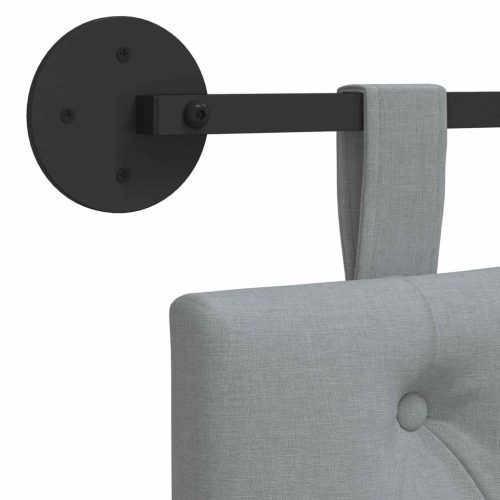  Fali Fejtámla Világosszürke 190 x 55 x 7 cm szövet