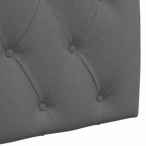  Fali Fejtámla Sötétszürke 190 x 55 x 7 cm szövet