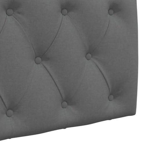  Fali Fejtámla Sötétszürke 210 x 55 x 7 cm szövet