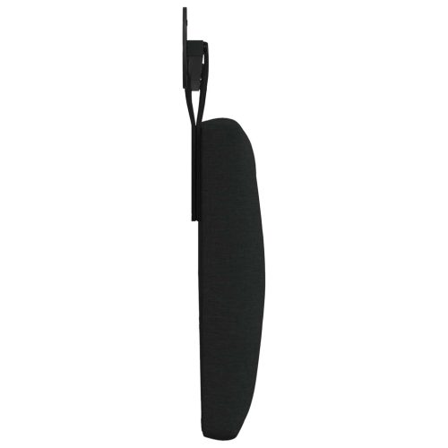  Fali Fejtámla Falra szerelhető Fekete 210 x 55 x 7 cm szövet