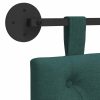  Fali Fejtámla Falra szerelhető Sötétzöld 210 x 55 x 7 cm szövet