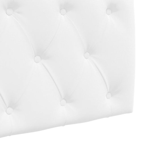  Fali Fejtámla Falra szerelhető Fehér 210 x 55 x 7 cm szövet