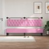  Fali Fejtámla Falra szerelhető Rózsaszín 210 x 55 x 7 cm szövet