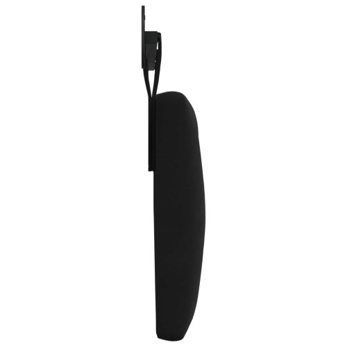  Fali Fejtámla Falra szerelhető Fekete 210 x 55 x 7 cm Bársony