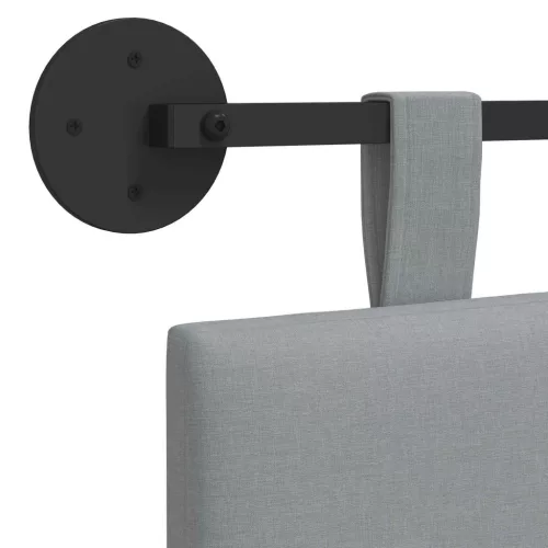  Fali Fejtámla Csíkos Világosszürke 90 x 55 x 5 cm szövet