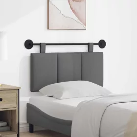    Fali Fejtámla Csíkos Sötétszürke 90 x 55 x 5 cm szövet