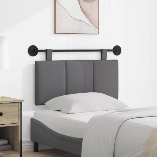  Fali Fejtámla Csíkos Sötétszürke 90 x 55 x 5 cm szövet