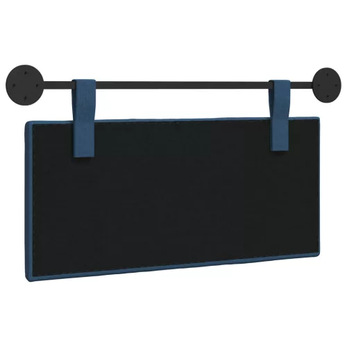  Fali Fejtámla Falra szerelhető Csíkos Kék 90 x 55 x 5 cm szövet