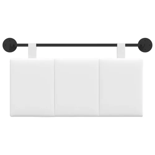  Fali Fejtámla Falra szerelhető Fehér 90 x 55 x 5 cm szövet